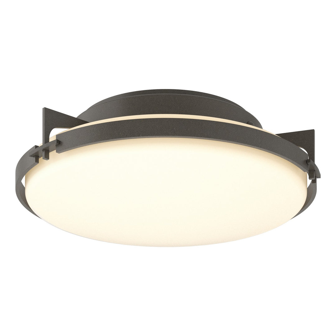 Hubbardton Forge Canada - 126745-SKT-07-GG0097 - Two Light Flush Mount - Metra - Dark Smoke