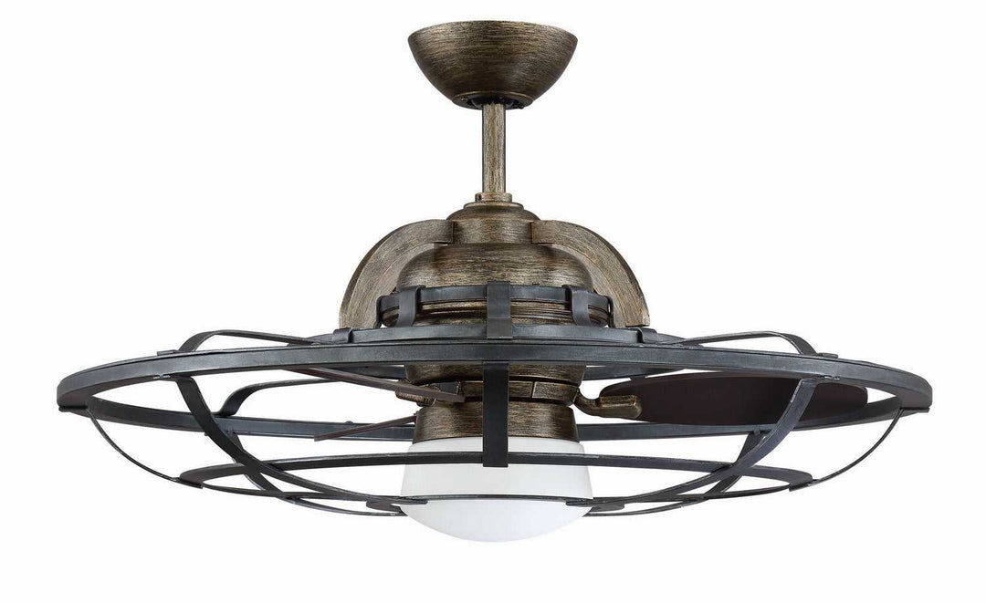 Alsace LED Fan D'Lier in Reclaimed Wood Savoy House