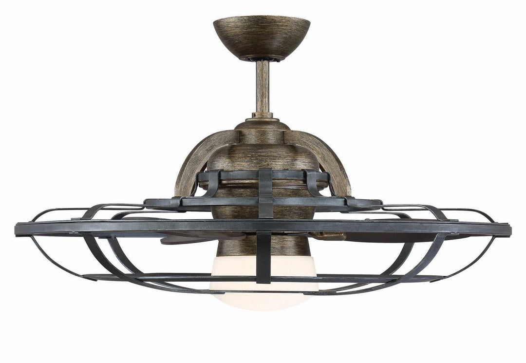 Alsace LED Fan D'Lier in Reclaimed Wood Savoy House