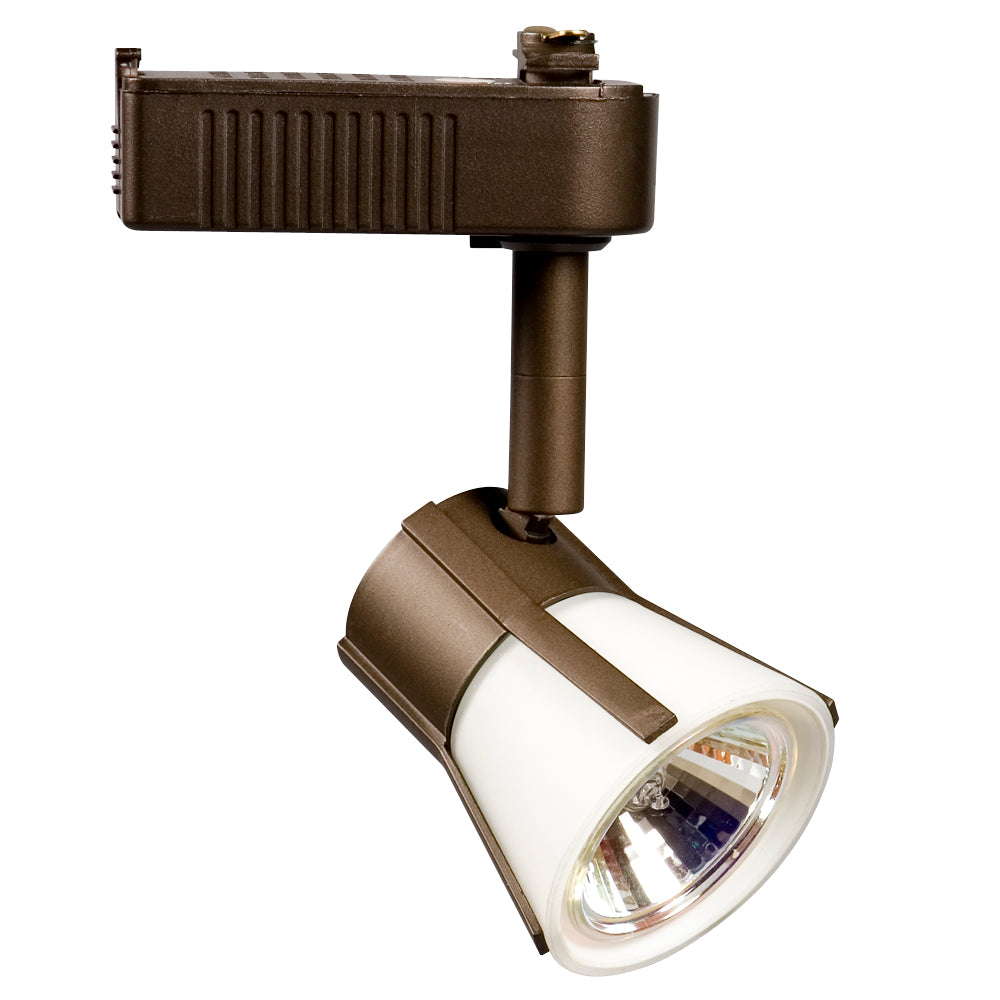 Track Lighting One Light Track Light in Bronze - available from The Lighting Shoppe, trusted by Canadian homeowners
