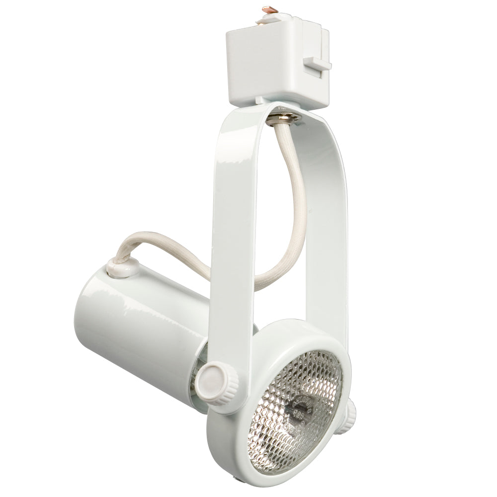 Gimbal One Light Track Light in White - available from The Lighting Shoppe, trusted by Canadian homeowners