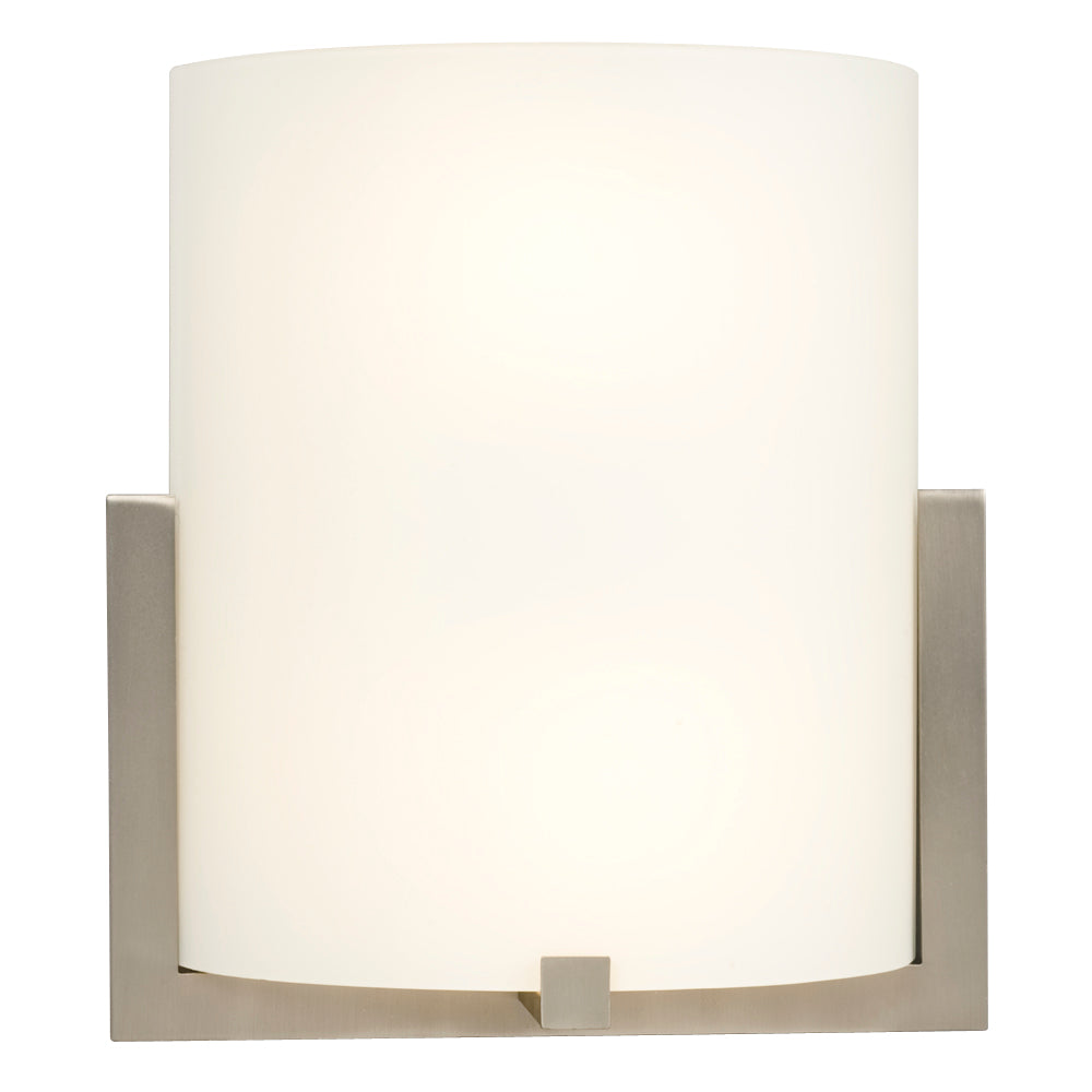 Sconce Brushed Nickel One Light Wall Sconce in Brushed Nickel - available from The Lighting Shoppe, trusted by Canadian homeowners