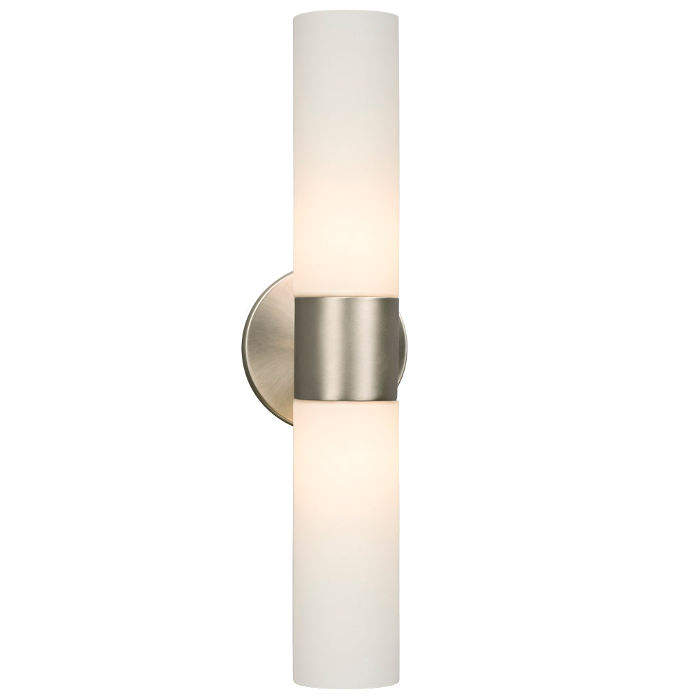 Two Light Wall Sconce in Brushed Nickel - available from The Lighting Shoppe, trusted by Canadian homeowners