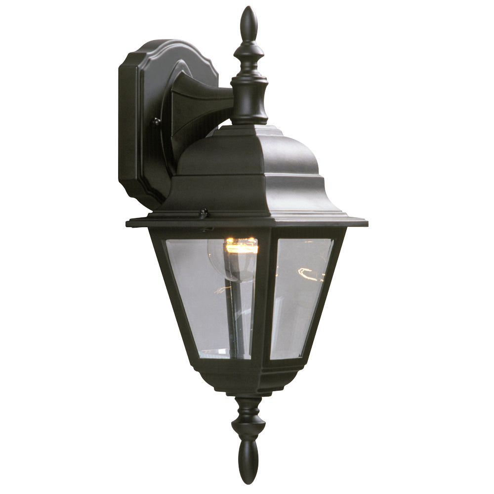 Outdoor Black One Light Lantern in Black - available from The Lighting Shoppe, trusted by Canadian homeowners