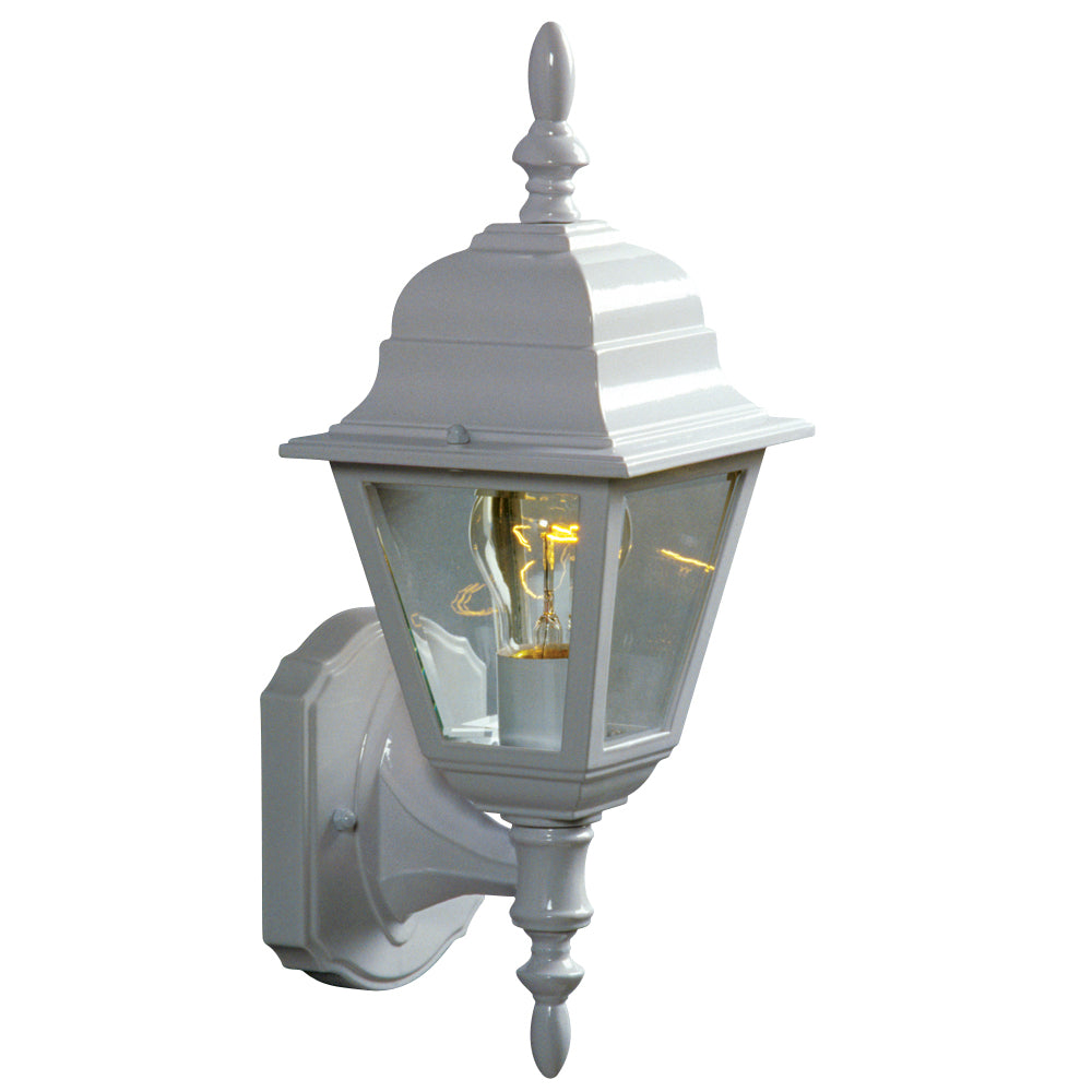 Outdoor White One Light Lantern in White - available from The Lighting Shoppe, trusted by Canadian homeowners