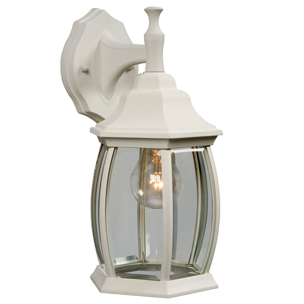 Outdoor White One Light Lantern in White - available from The Lighting Shoppe, trusted by Canadian homeowners