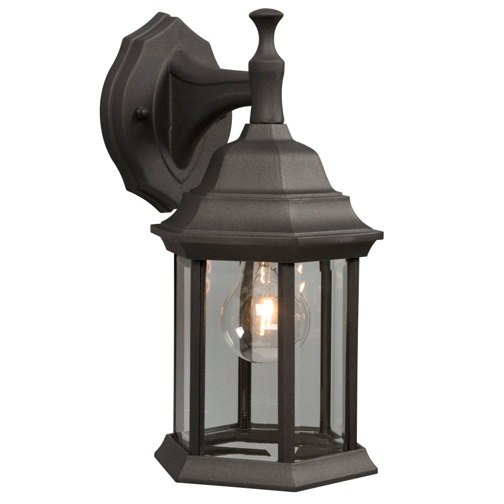 Outdoor Black One Light Lantern in Black - available from The Lighting Shoppe, trusted by Canadian homeowners
