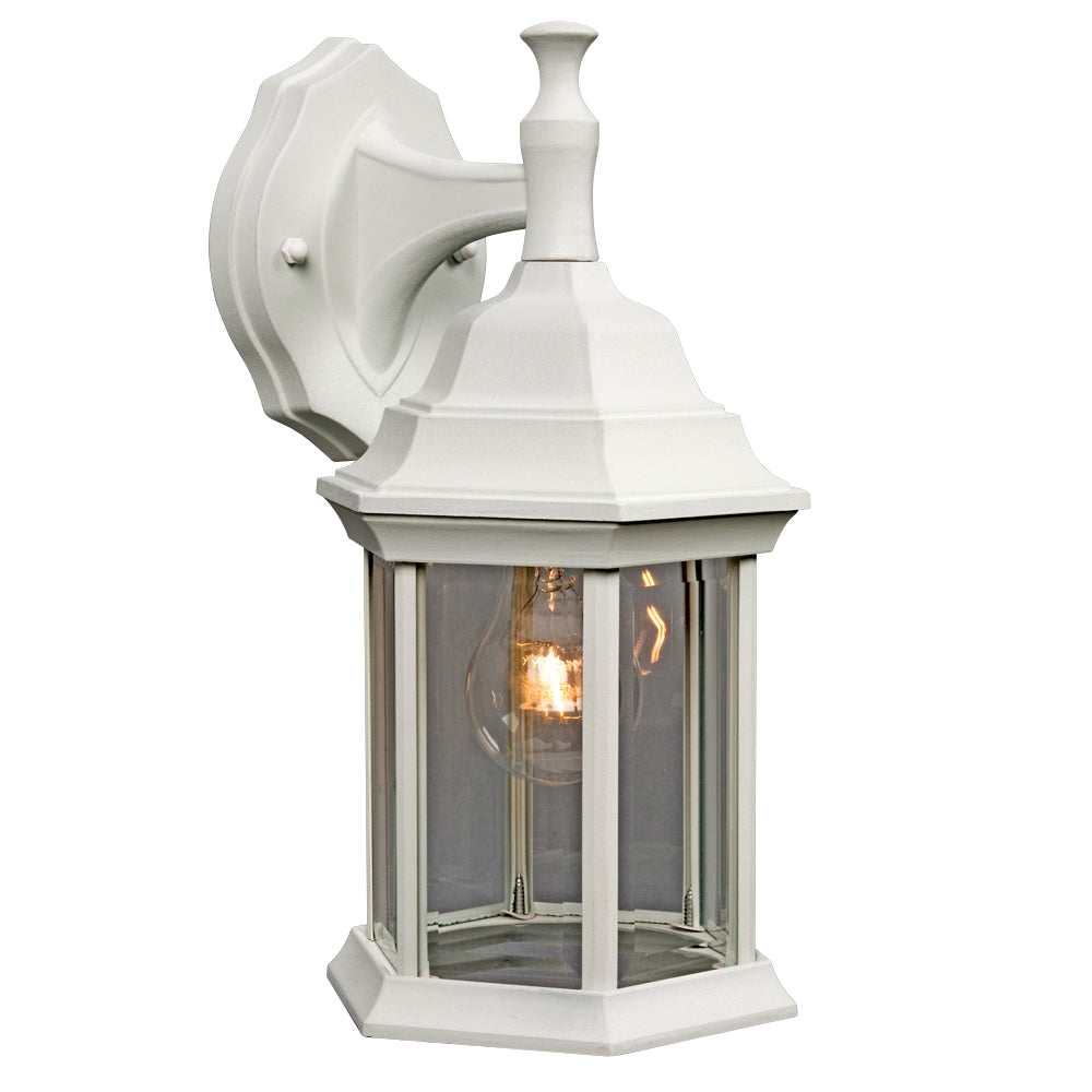 Outdoor White One Light Lantern in White - available from The Lighting Shoppe, trusted by Canadian homeowners