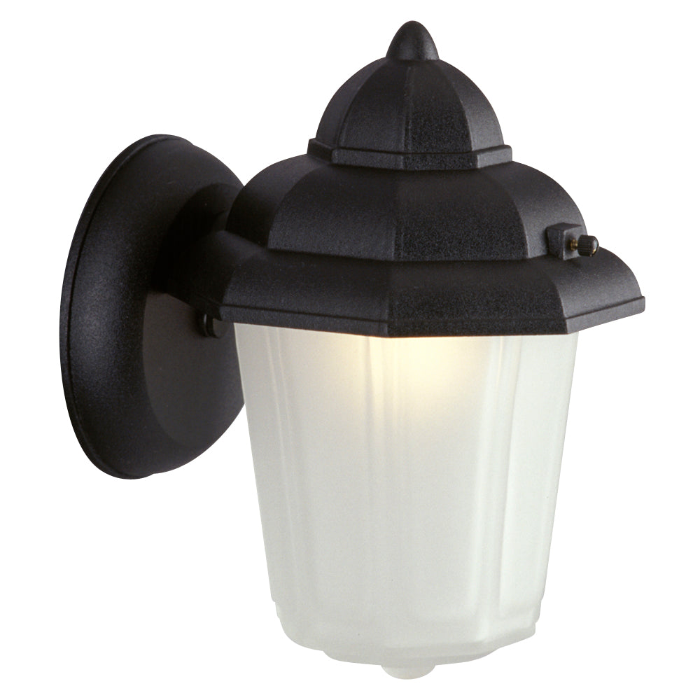 Outdoor Textured Black One Light Lantern in Textured Black - available from The Lighting Shoppe, trusted by Canadian homeowners