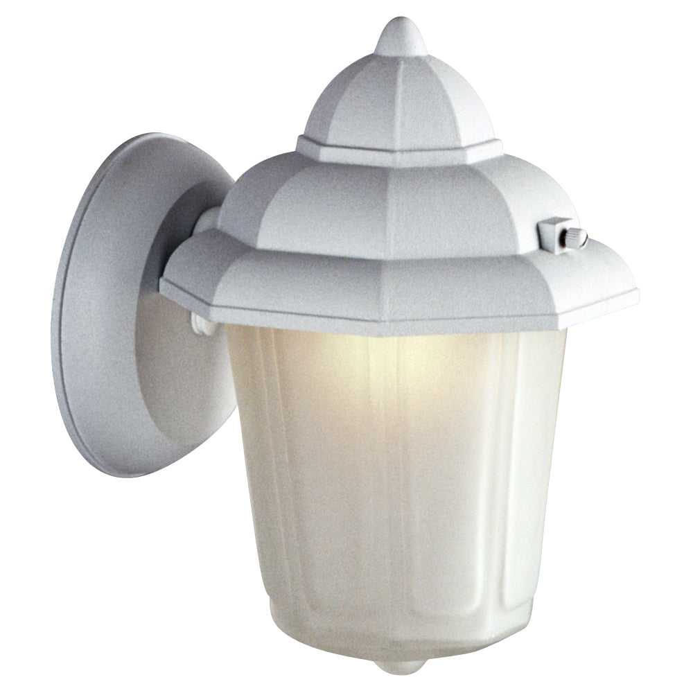 Outdoor White One Light Lantern in White - available from The Lighting Shoppe, trusted by Canadian homeowners