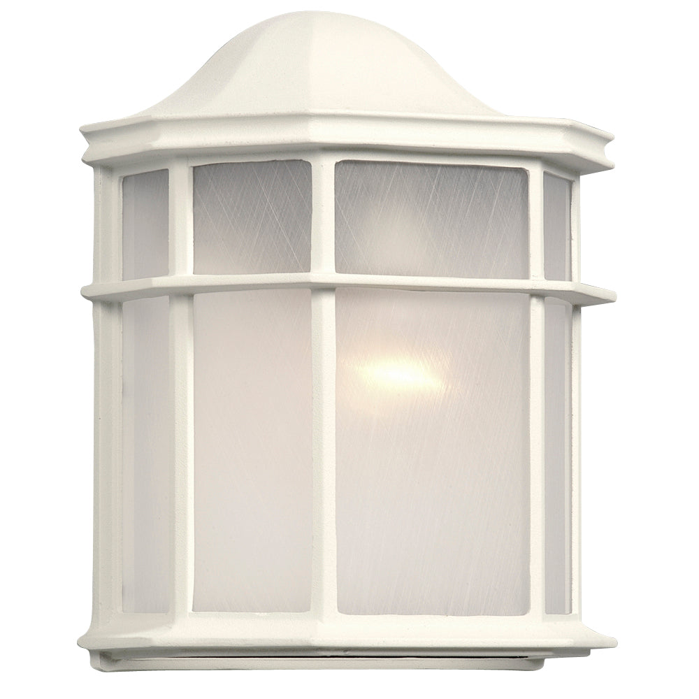 Outdoor White One Light Outdoor Cast in White - available from The Lighting Shoppe, trusted by Canadian homeowners