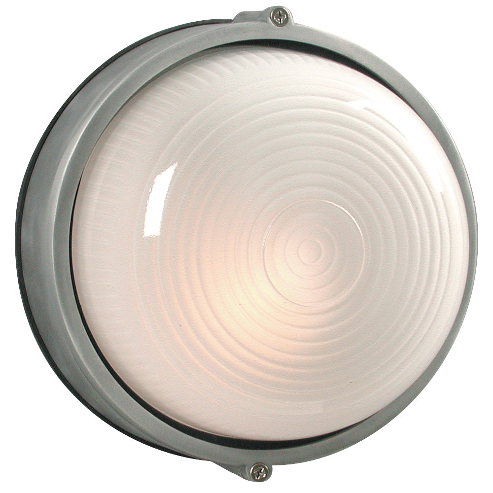 One Light Marine Light in Satin Aluminum - available from The Lighting Shoppe, trusted by Canadian homeowners