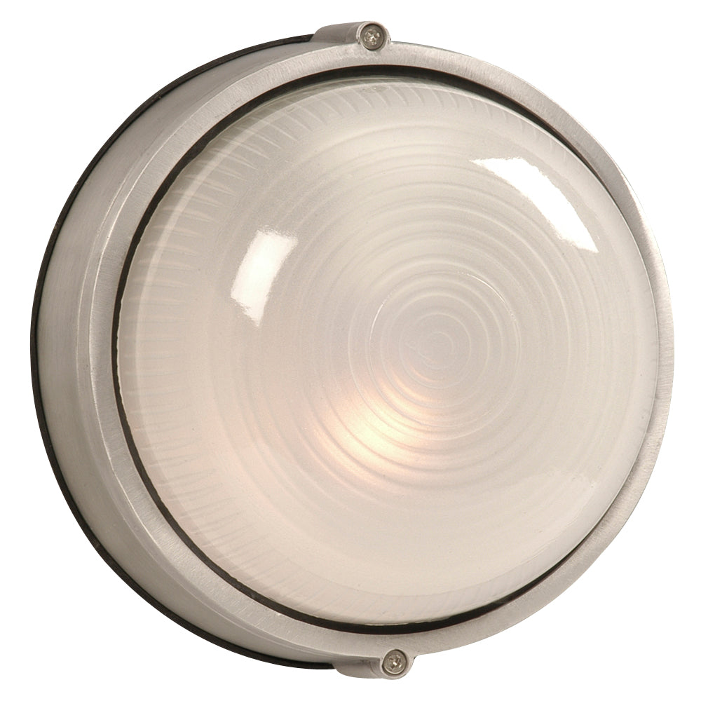 One Light Marine Light in Satin Aluminum - available from The Lighting Shoppe, trusted by Canadian homeowners