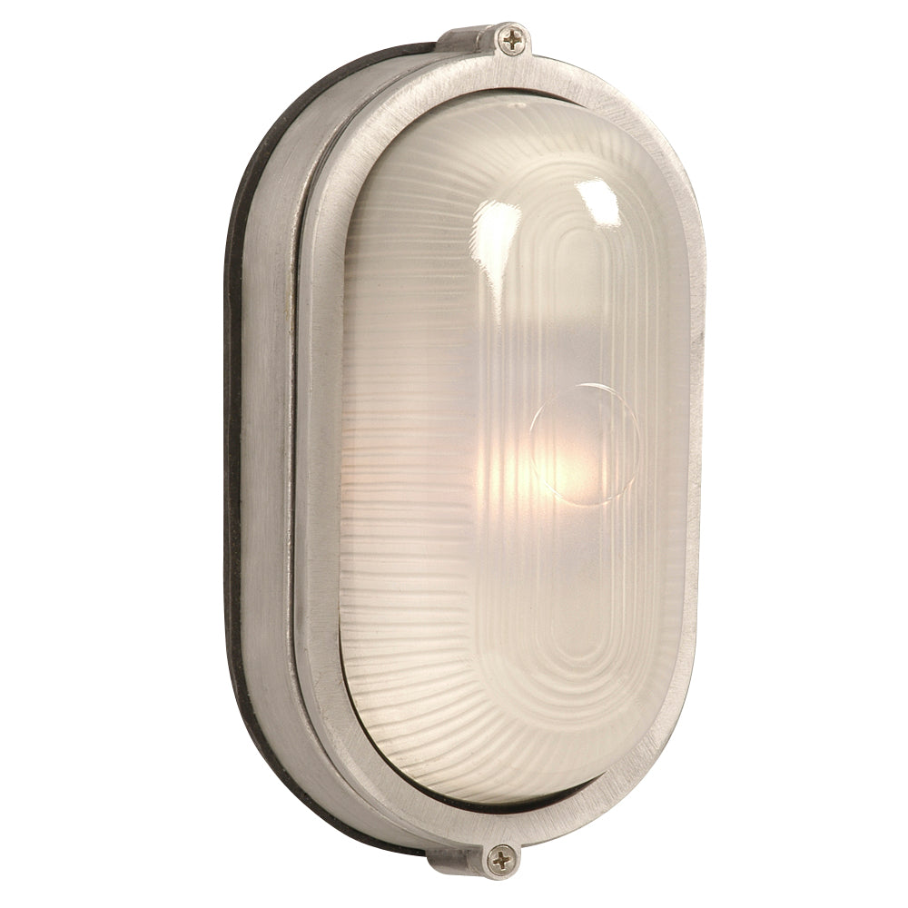 One Light Marine Light in Satin Aluminum - available from The Lighting Shoppe, trusted by Canadian homeowners