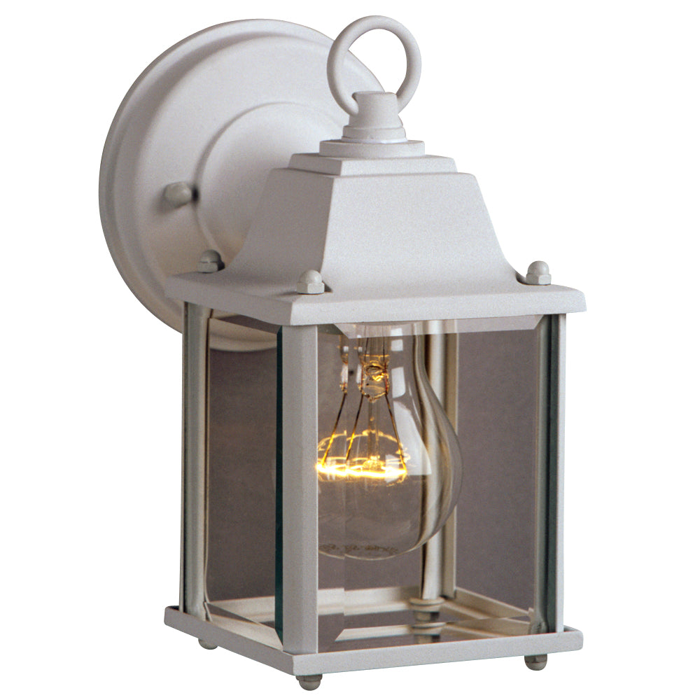 Outdoor White One Light Lantern in White - available from The Lighting Shoppe, trusted by Canadian homeowners
