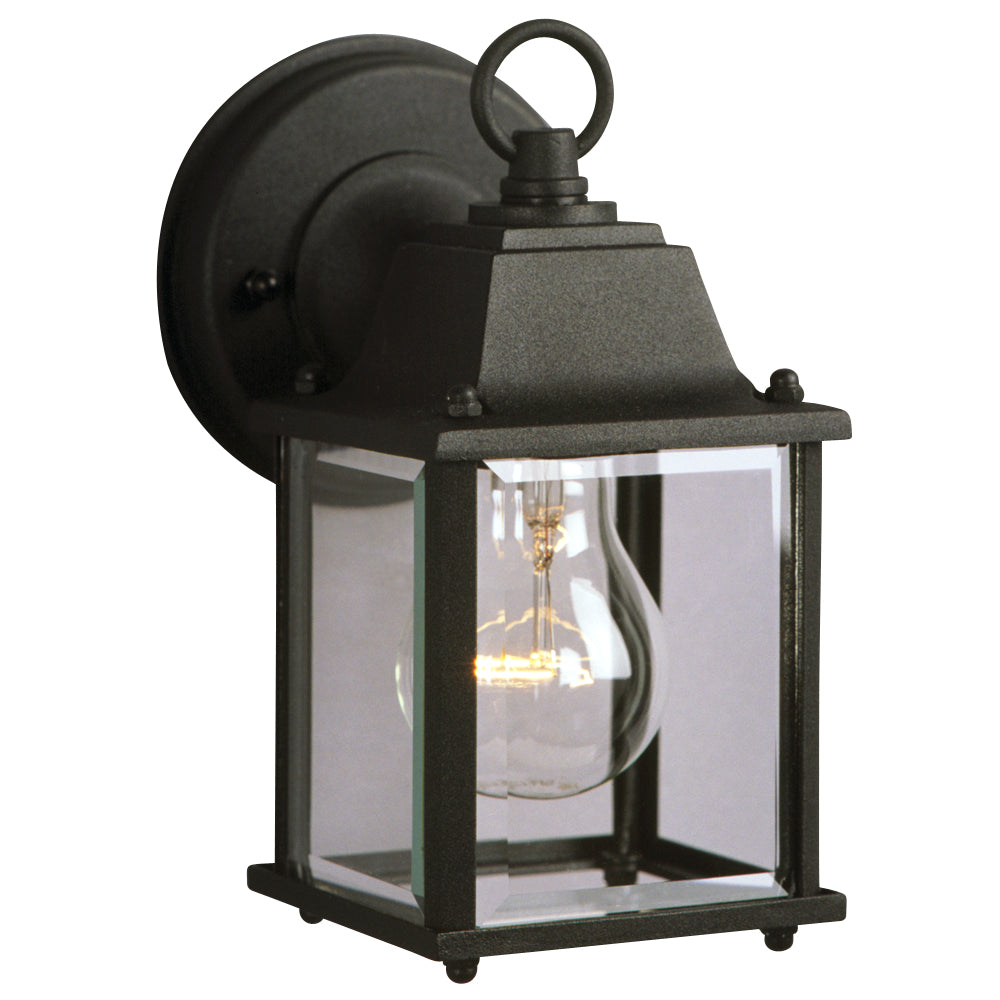 Outdoor Black One Light Lantern in Black - available from The Lighting Shoppe, trusted by Canadian homeowners