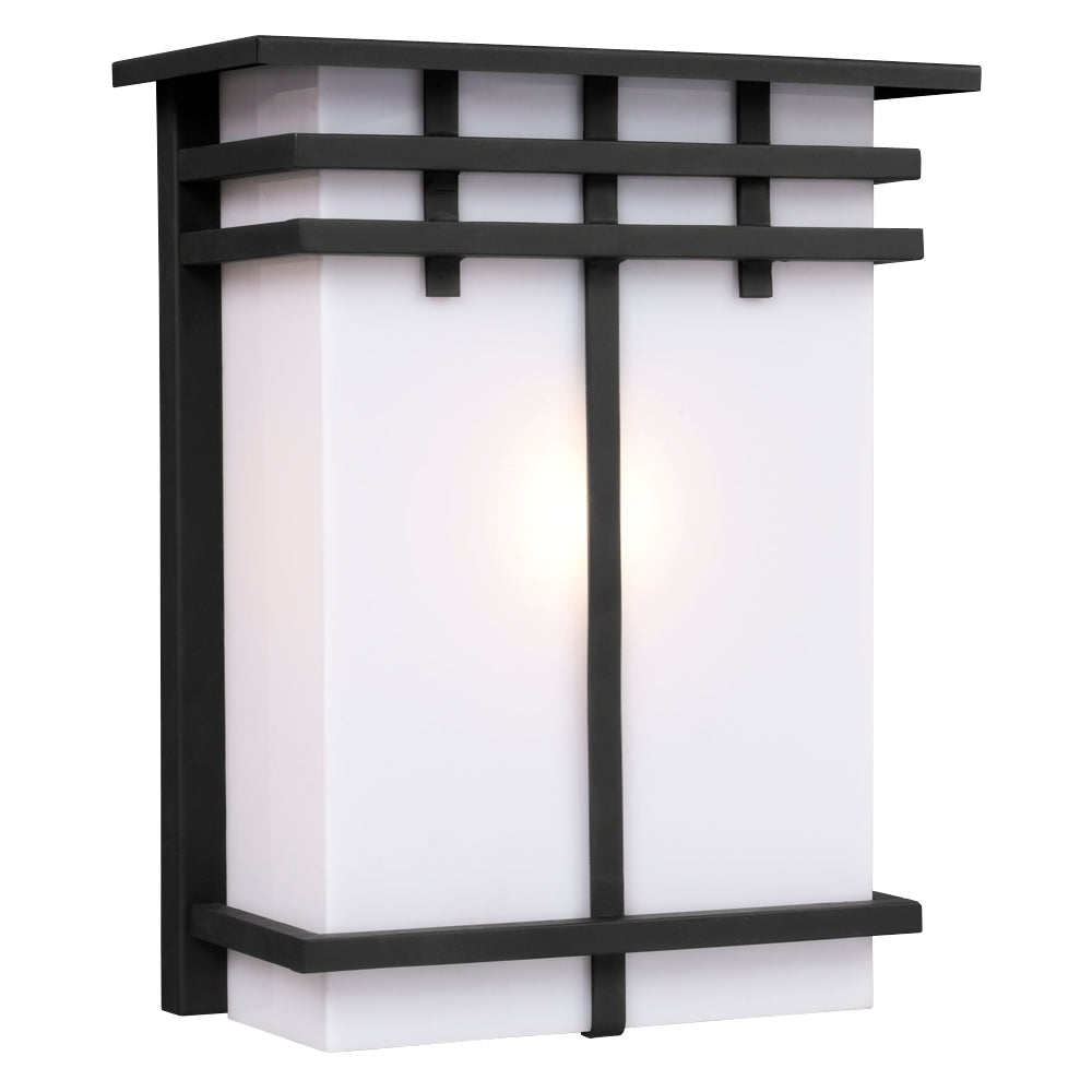 One Light Outdoor Wall Fixture in Black - available from The Lighting Shoppe, trusted by Canadian homeowners