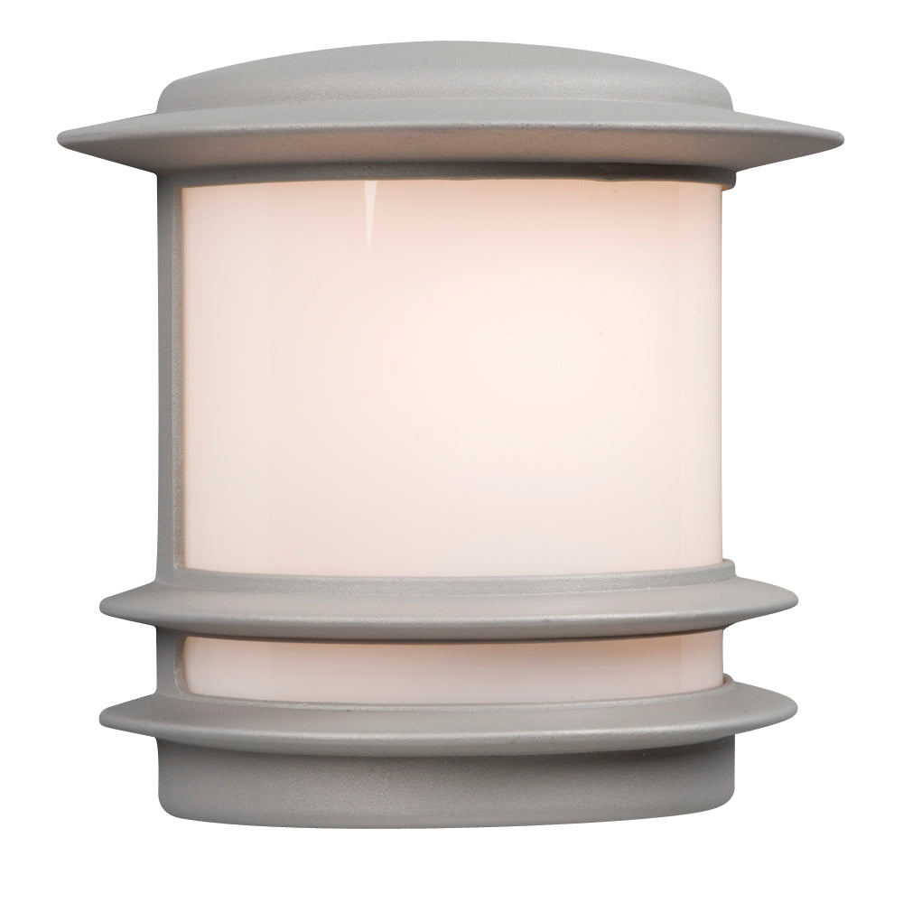 One Light Outdoor Wall Fixture in Matte Silver - available from The Lighting Shoppe, trusted by Canadian homeowners