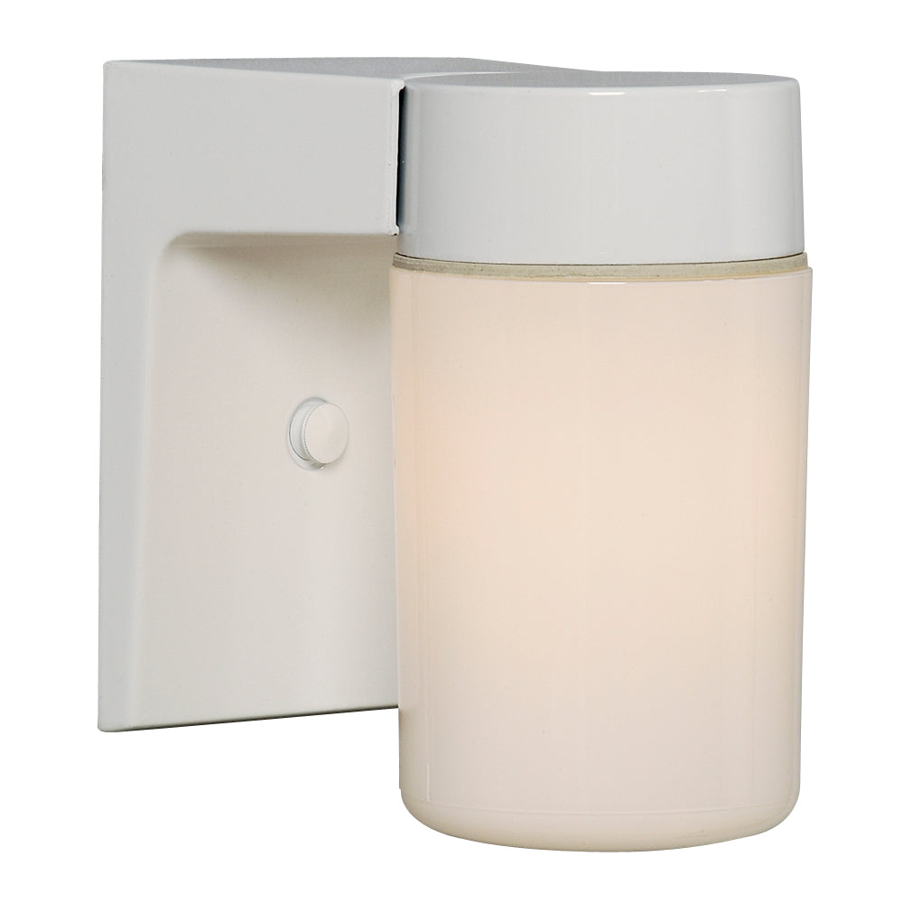 Outdoor White One Light Outdoor Cast in White - available from The Lighting Shoppe, trusted by Canadian homeowners