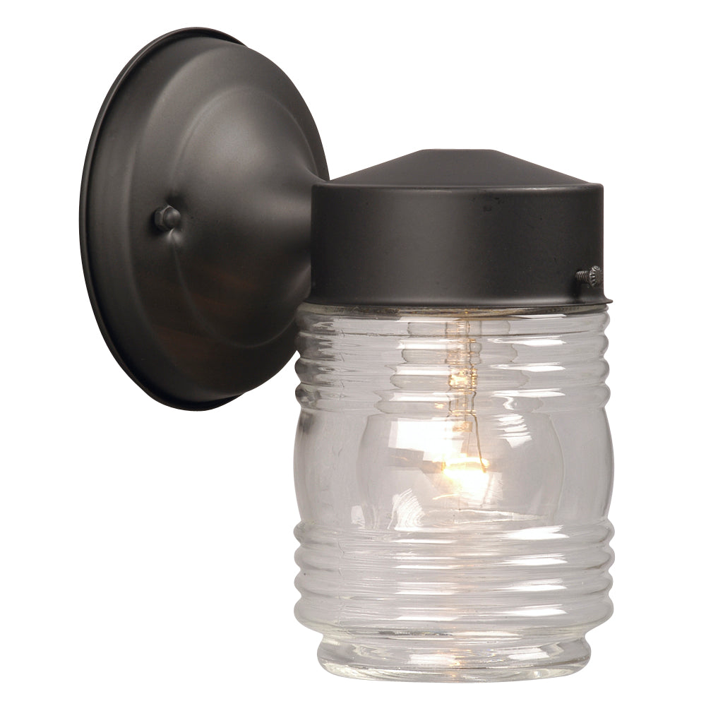 Outdoor Black One Light Outdoor Wall Fixture in Black - available from The Lighting Shoppe, trusted by Canadian homeowners