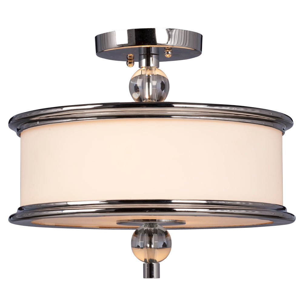 Hilton Two Light Semi-Flush in Chrome - available from The Lighting Shoppe, trusted by Canadian homeowners