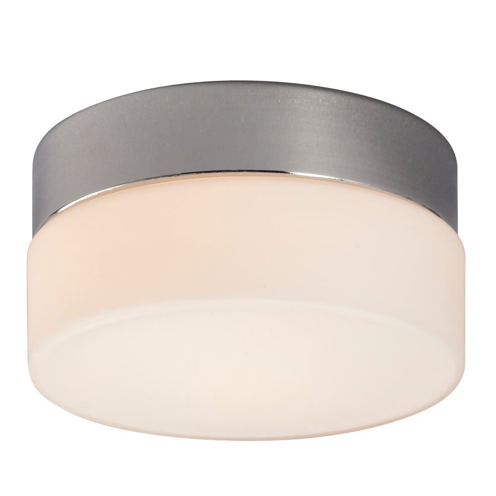 Flush Mount Chrome One Light Flush Mount in Chrome - available from The Lighting Shoppe, trusted by Canadian homeowners