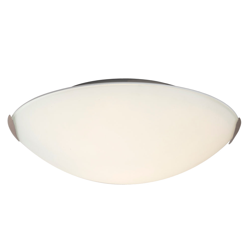Flush Mount Brushed Nickel One Light Flush Mount in Brushed Nickel - available from The Lighting Shoppe, trusted by Canadian homeowners