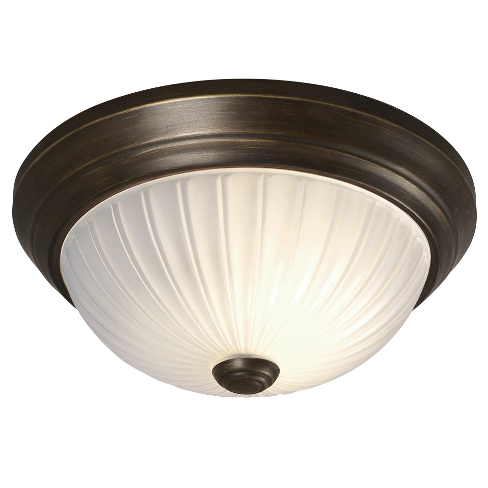 Flush Mount Oil Rubbed Bronze Two Light Flush Mount in Oil Rubbed Bronze - available from The Lighting Shoppe, trusted by Canadian homeowners