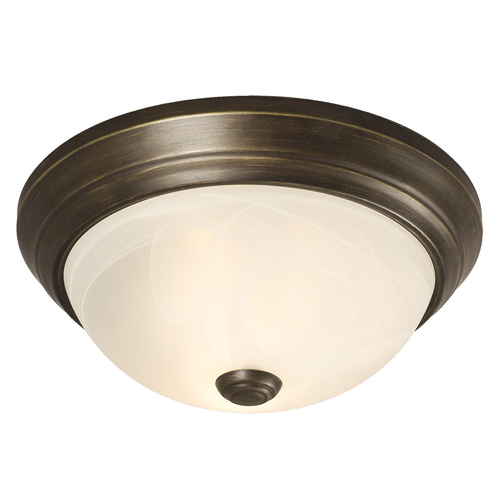 Flush Mount Oil Rubbed Bronze Two Light Flush Mount in Old Bronze - available from The Lighting Shoppe, trusted by Canadian homeowners