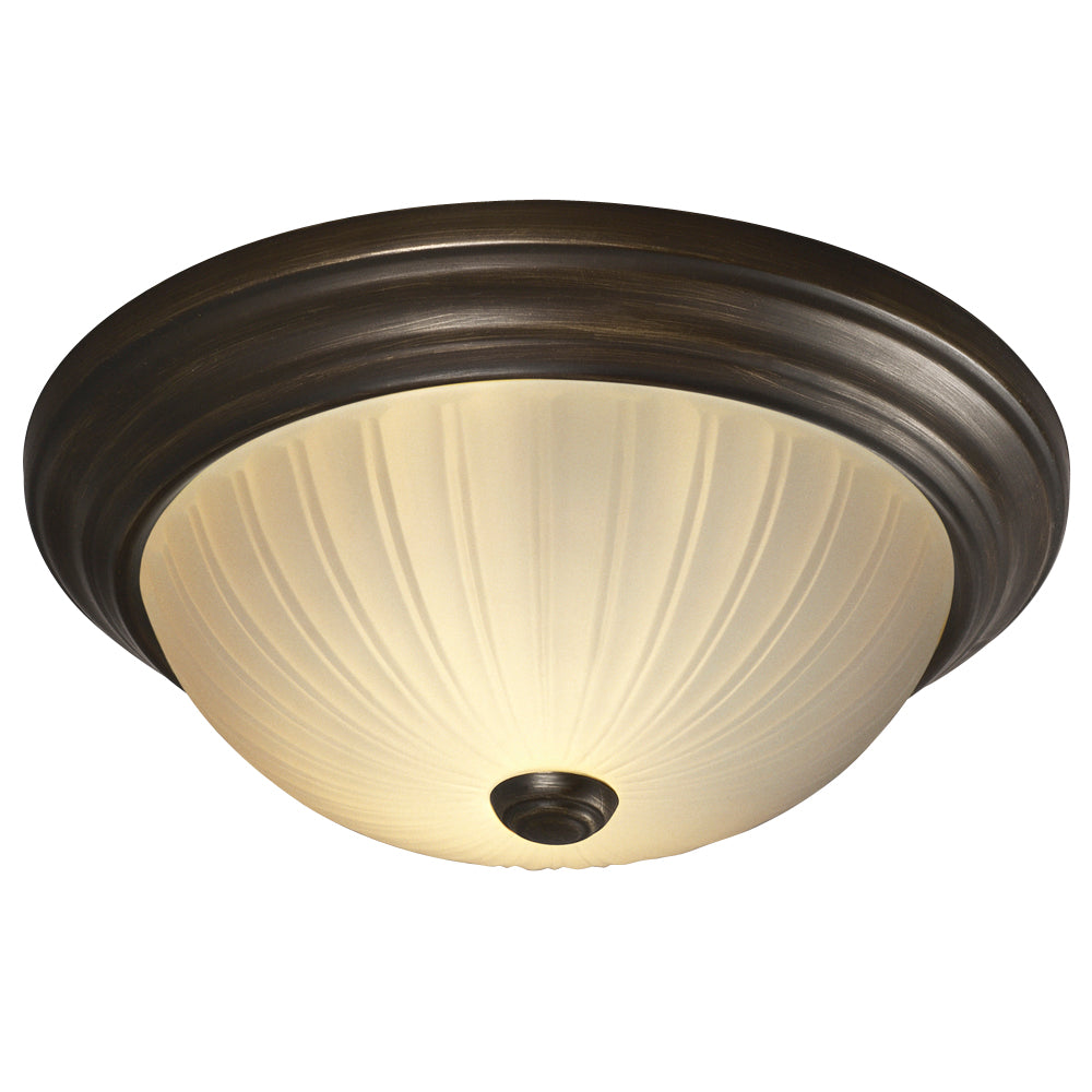 Flush Mount Oil Rubbed Bronze Two Light Flush Mount in Oil Rubbed Bronze - available from The Lighting Shoppe, trusted by Canadian homeowners