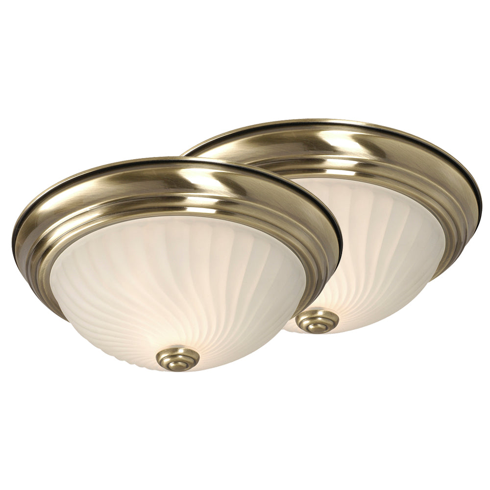 Flush Mount Antique Brass One Light Flush Mount in Antique Brass - available from The Lighting Shoppe, trusted by Canadian homeowners
