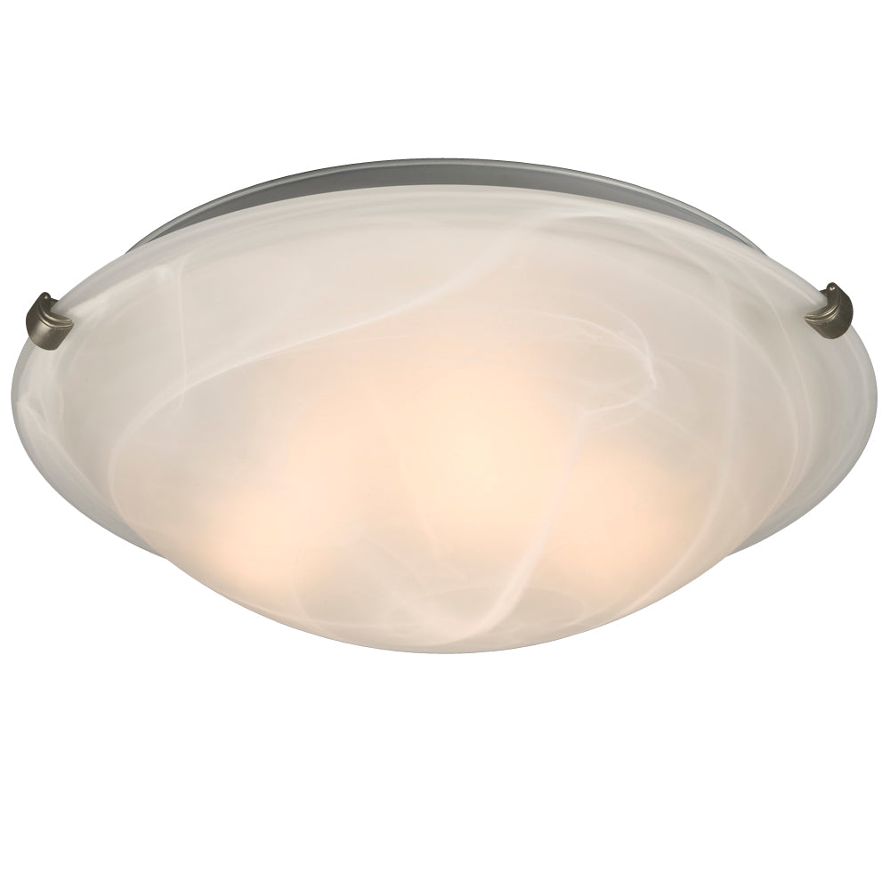 Ofelia Pewter Three Light Flush Mount in Pewter - available from The Lighting Shoppe, trusted by Canadian homeowners