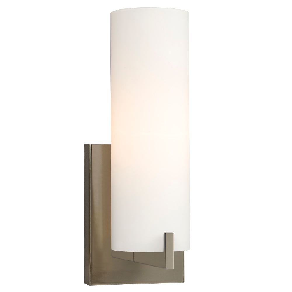 Kona Brushed Nickel One Light Vanity Light in Brushed Nickel - available from The Lighting Shoppe, trusted by Canadian homeowners