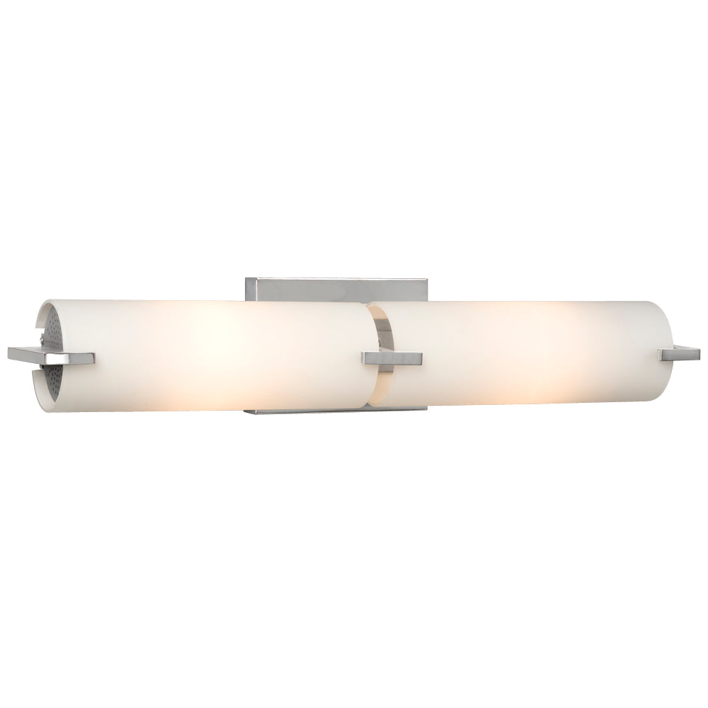 Kona Chrome Two Light Vanity Light in Chrome - available from The Lighting Shoppe, trusted by Canadian homeowners