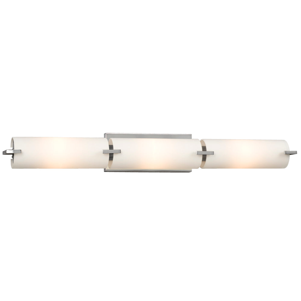 Kona Chrome Three Light Vanity Light in Chrome - available from The Lighting Shoppe, trusted by Canadian homeowners