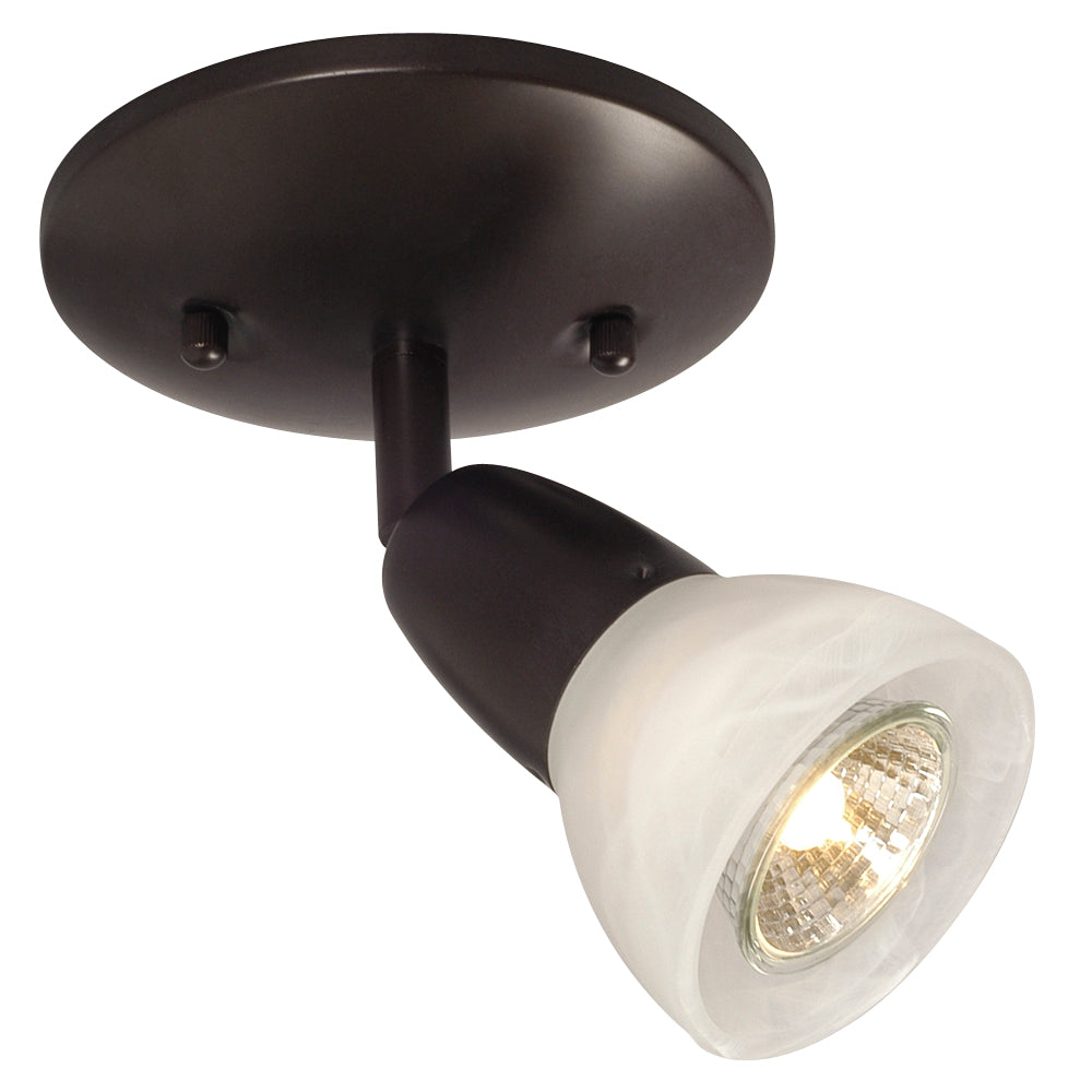 Luna Old Bronze One Light Monopoint in Old Bronze - available from The Lighting Shoppe, trusted by Canadian homeowners