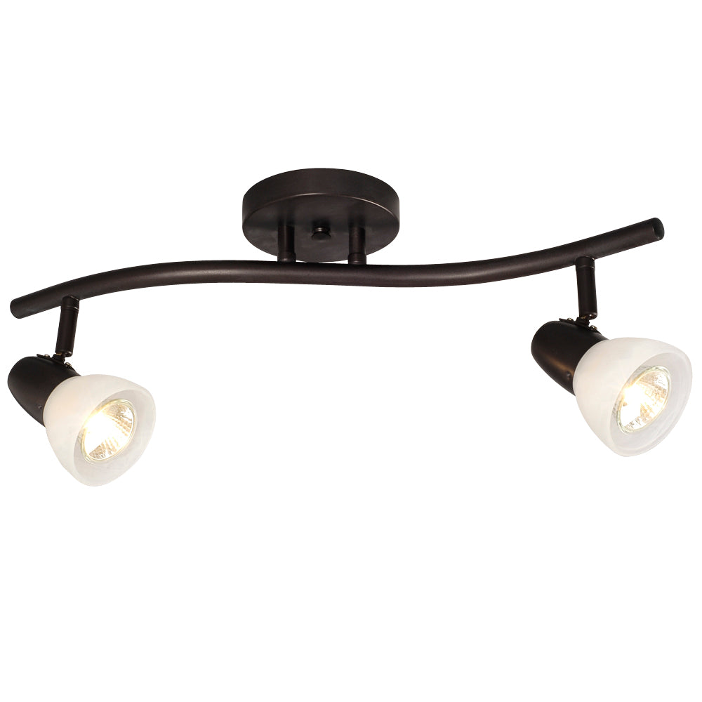 Luna Old Bronze Two Light Monopoint in Old Bronze - available from The Lighting Shoppe, trusted by Canadian homeowners