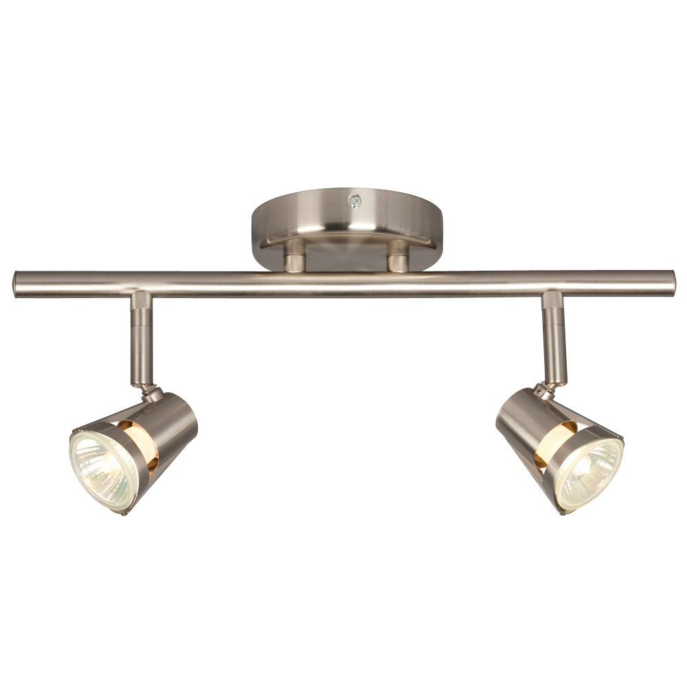 Track Lighting Two Light Track Light in Brushed Nickel - available from The Lighting Shoppe, trusted by Canadian homeowners