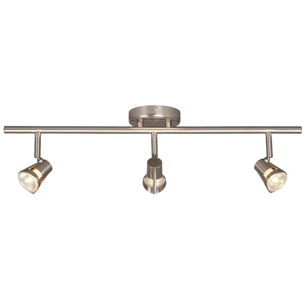 Track Lighting Three Light Track Light in Brushed Nickel - available from The Lighting Shoppe, trusted by Canadian homeowners