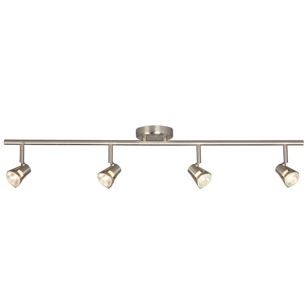 Track Lighting Four Light Track Light in Brushed Nickel - available from The Lighting Shoppe, trusted by Canadian homeowners