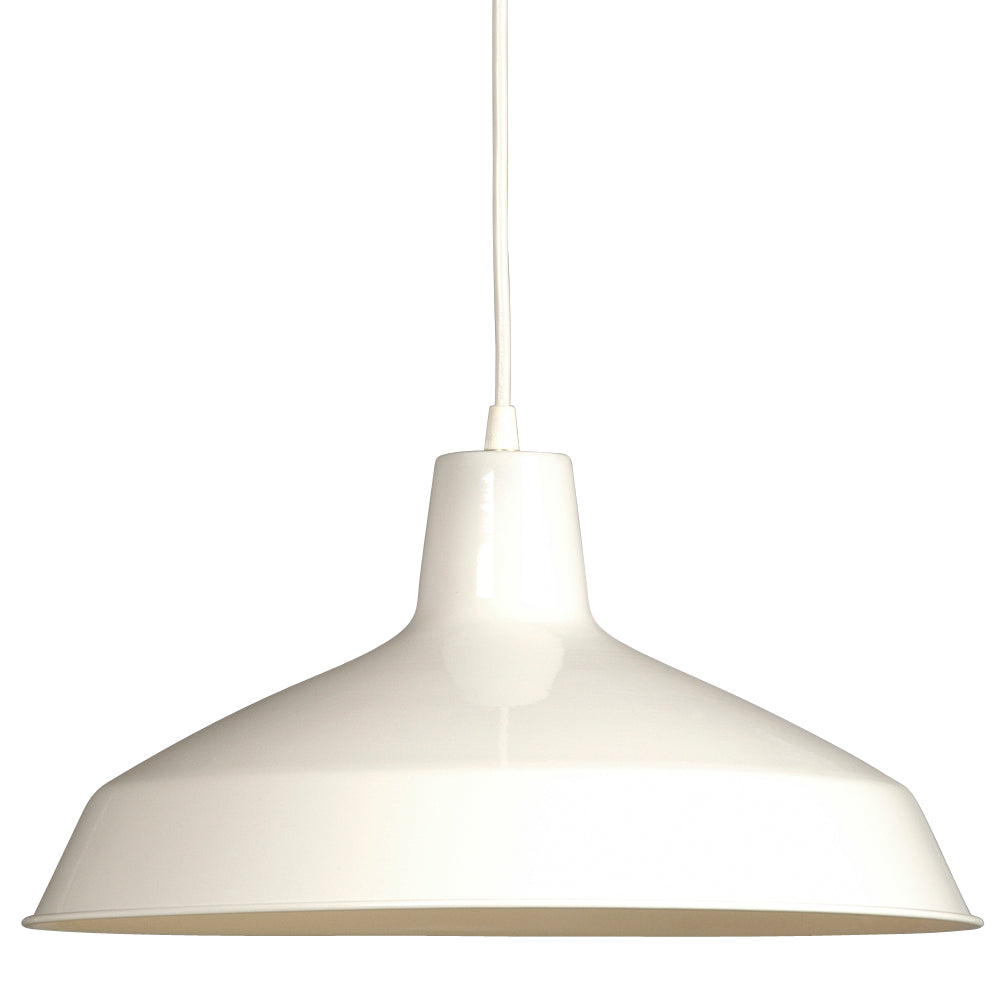 Pendant White One Light Pendant in White - available from The Lighting Shoppe, trusted by Canadian homeowners