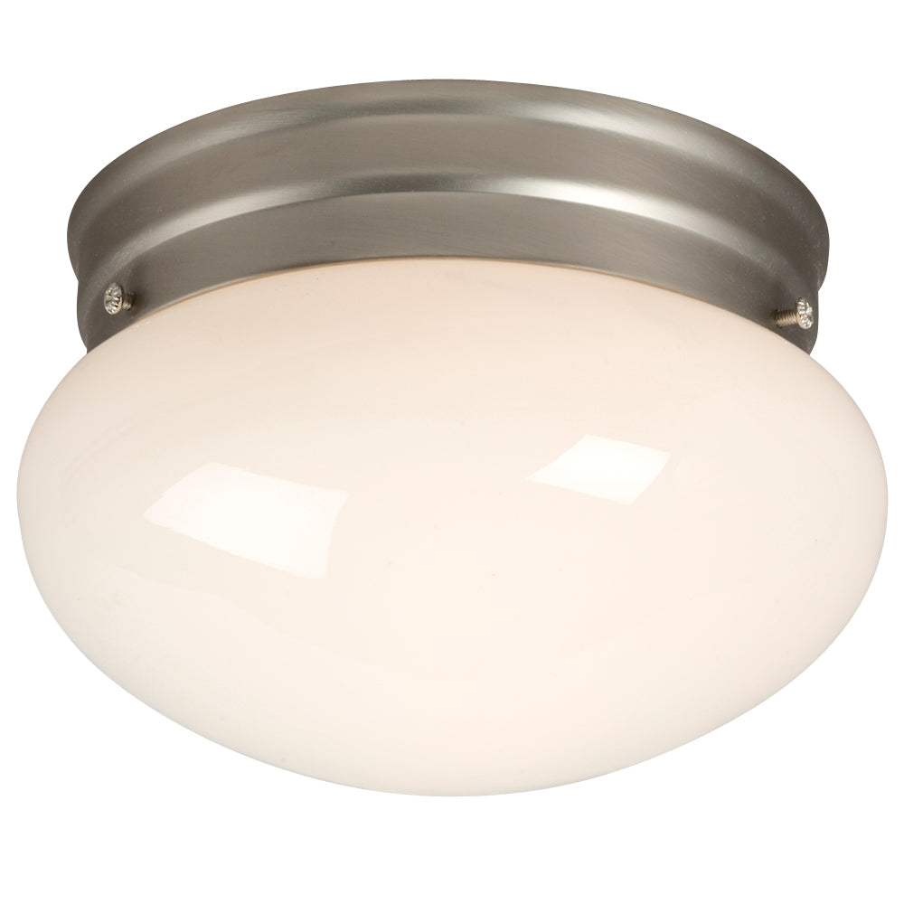 Flush Mount Pewter One Light Flush Mount in Pewter - available from The Lighting Shoppe, trusted by Canadian homeowners