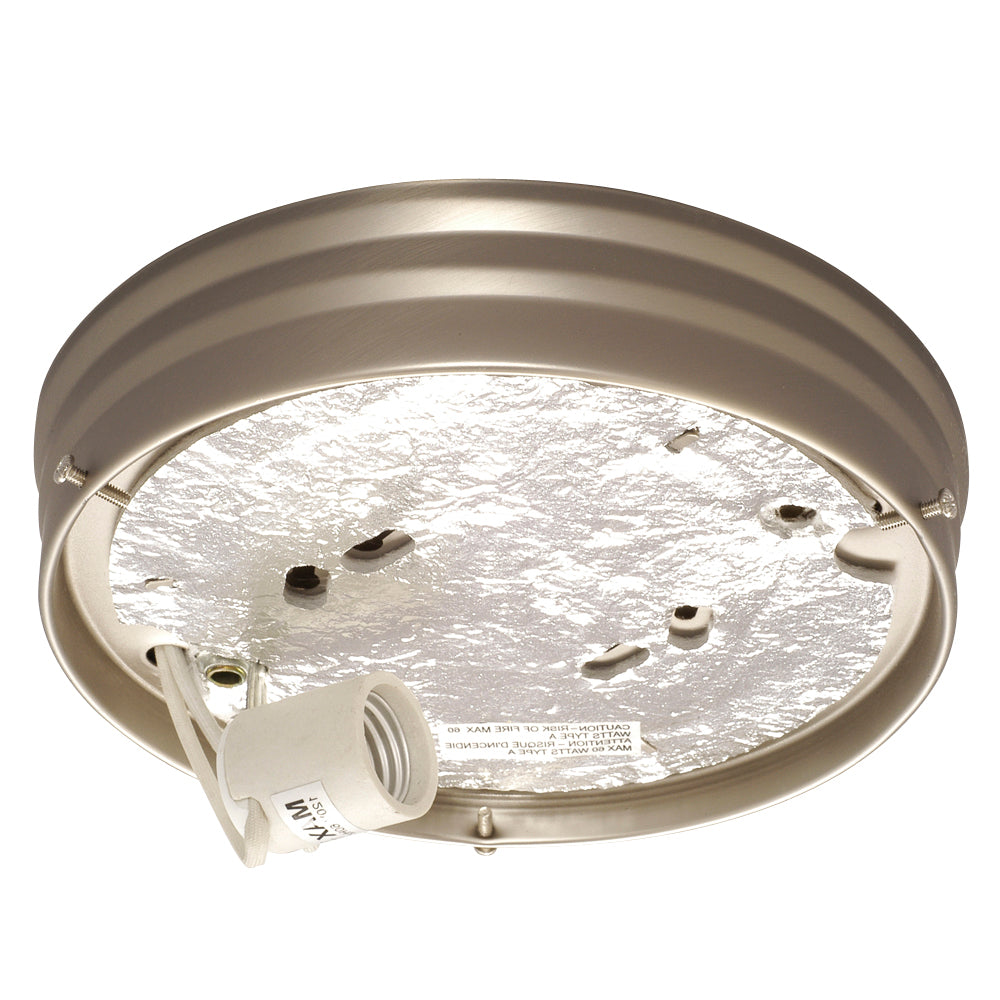 Bulk Holder & Glass Pack One Light Flush Mount in Pewter - available from The Lighting Shoppe, trusted by Canadian homeowners