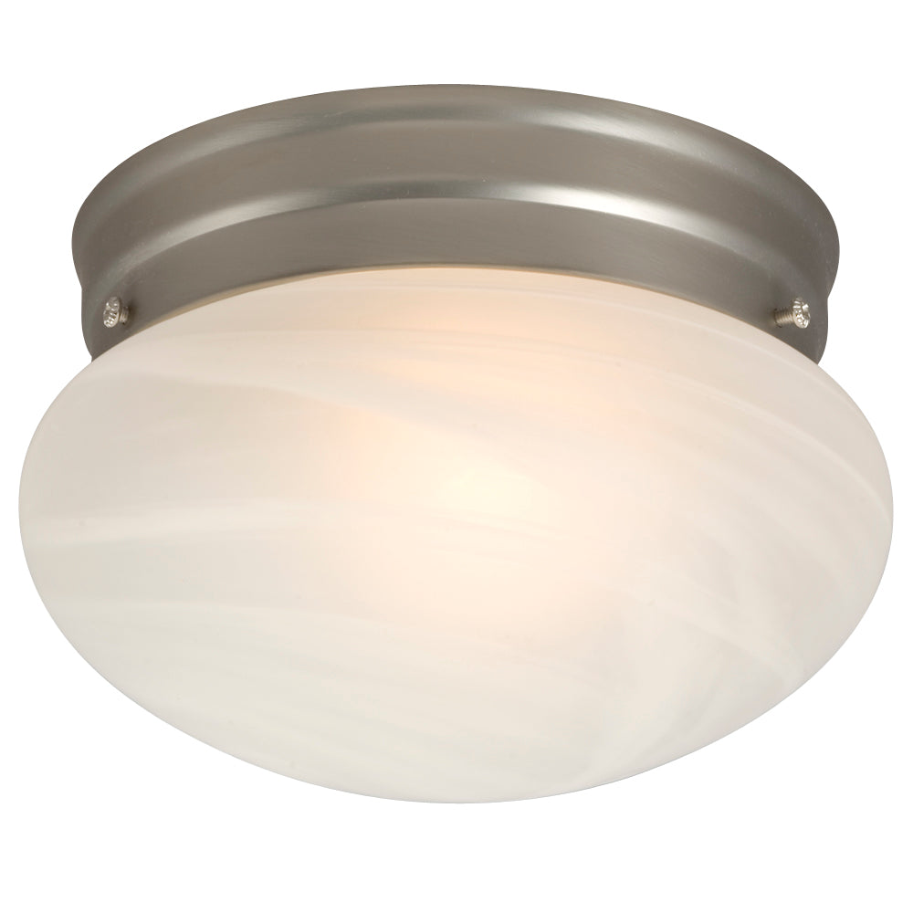 Flush Mount Pewter One Light Flush Mount in Pewter - available from The Lighting Shoppe, trusted by Canadian homeowners
