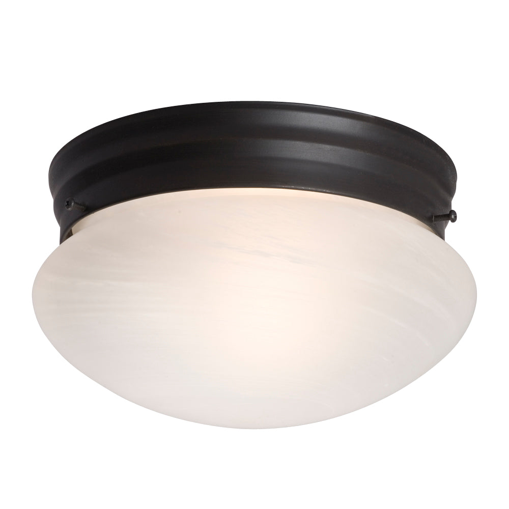 Flush Mount Oil Rubbed Bronze Ceiling Fixture in Oil Rubbed Bronze - available from The Lighting Shoppe, trusted by Canadian homeowners