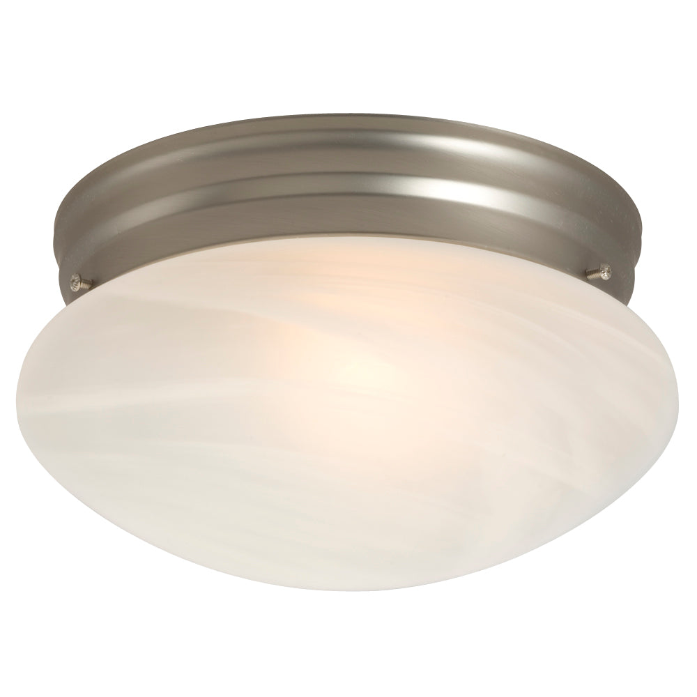 Flush Mount Pewter One Light Flush Mount in Pewter - available from The Lighting Shoppe, trusted by Canadian homeowners