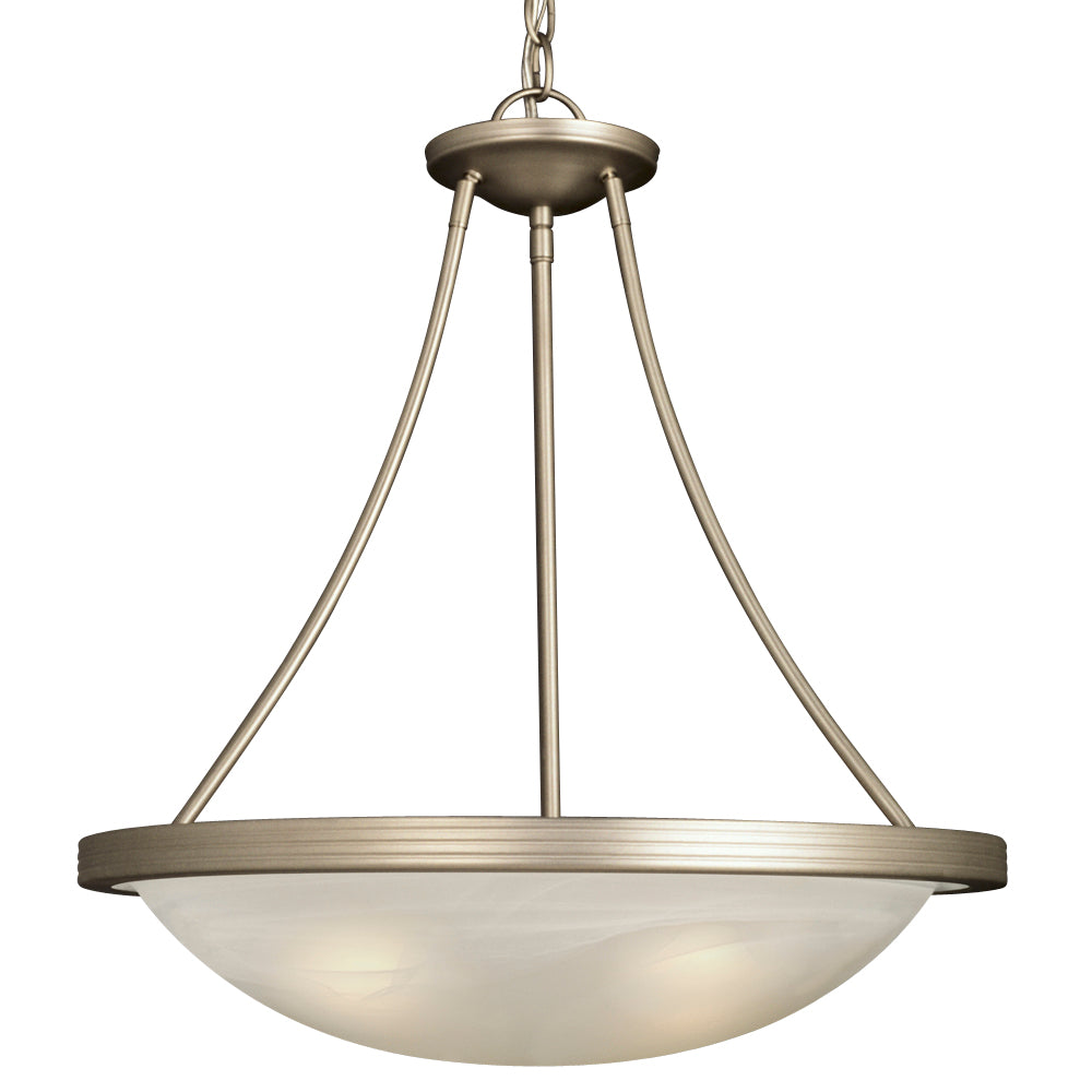 Julian Pewter Three Light Pendant in Pewter - available from The Lighting Shoppe, trusted by Canadian homeowners