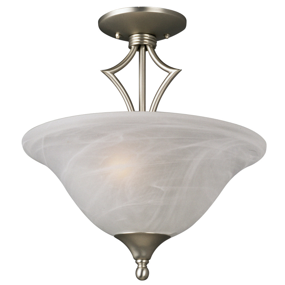 Marta Two Light Semi-Flush in Pewter - available from The Lighting Shoppe, trusted by Canadian homeowners