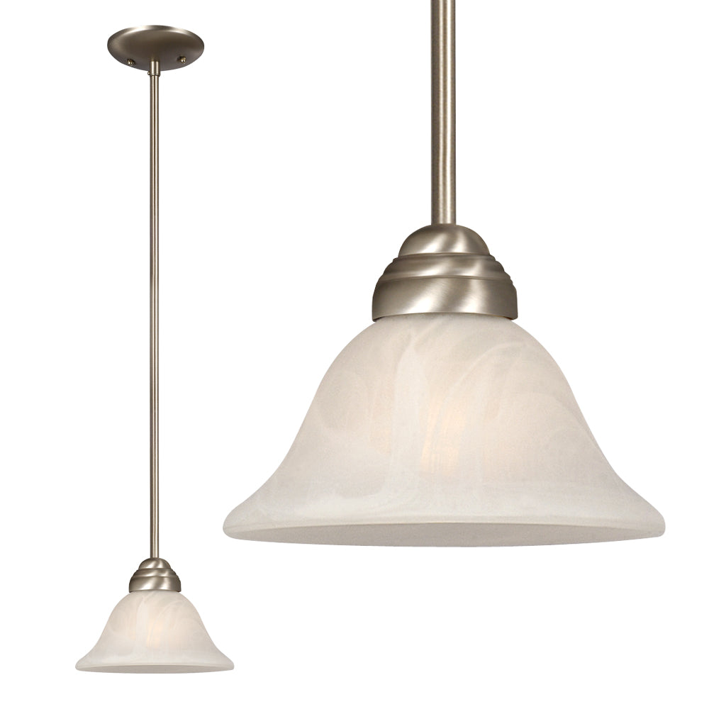 Mini Pendant Pewter One Light Pendant in Pewter - available from The Lighting Shoppe, trusted by Canadian homeowners