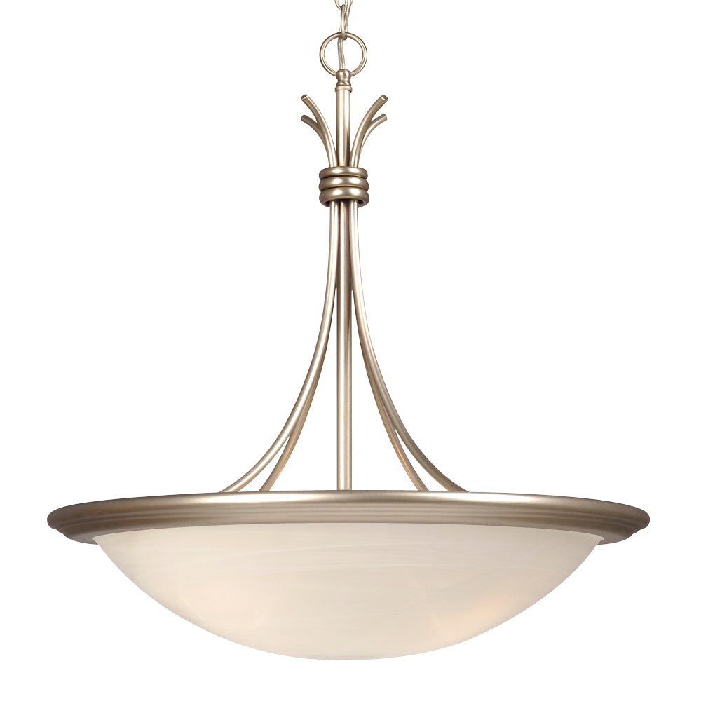 Caprice Pewter Three Light Pendant in Pewter - available from The Lighting Shoppe, trusted by Canadian homeowners